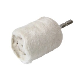 SK11 Cotton Buff Glossy Afro-kun Junior 2.0 inches (50 mm) Diameter Drum Type Junior (Hexagonal Shaft)