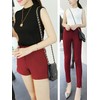 Monoa Women's Sweater, Elegant, Beautiful Lines, Sleeveless, High Neck, Knit,