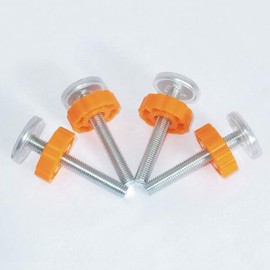 VOANZO Pressure Screws for Children's Gate or Gate Pet Baby Gate Screw Threaded Spindle Rods, 4 Pieces Spindle Screw Mounted Screws Kit for Stair Gate Door Stair Safety Gate (10 x 80 mm)