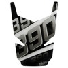 BIKE-label Tank Pad 3D Silver Stripes Tank Protector Suitable for