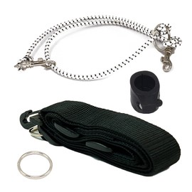 Lejermon Belt Mount Metal Detector Harness with Round Clamp Model S (Black)