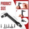 Tools Flexible Drill Bit Extension, Include 3pcs Rotatable Socket Adapter