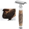 Professional Men Bamboo Handle Manual Shaver Portable Beard Body Hair