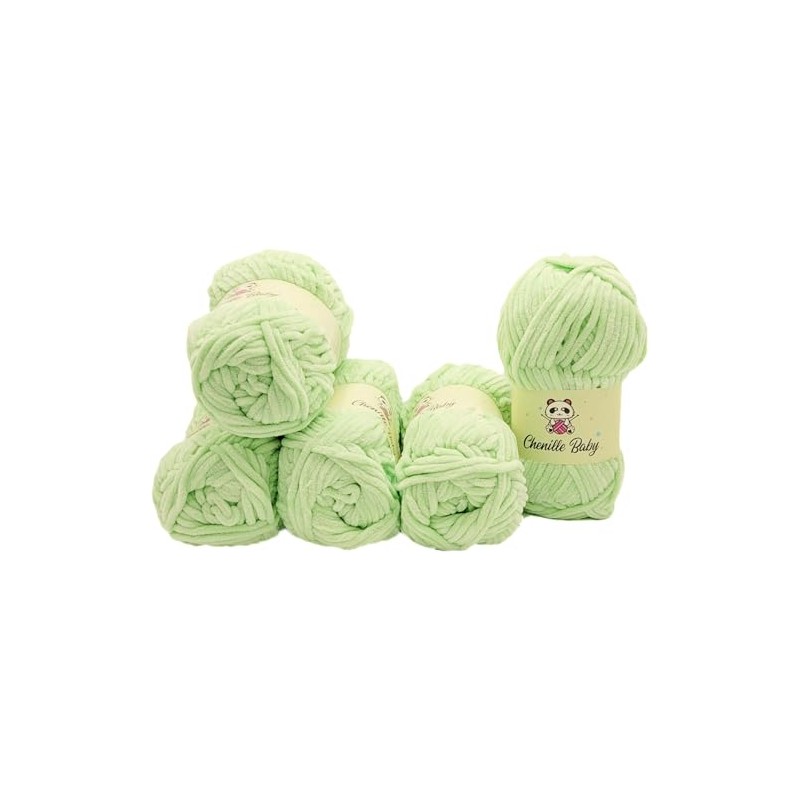 500 g Ilkadim Export Chenille Baby Knitting Yarn Plain Baby
