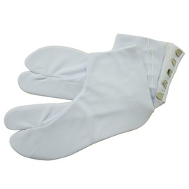 [華みち] 東レ ストレッチ 5枚こはぜ 白足袋 S～5L (M)
