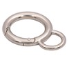 BIKICOCO Spring Gate Ring with Loop O-Ring Clasp Push Gate