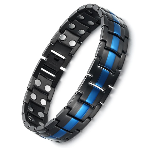 WELMAG WM Bracelet for Men 316L Stainless Steel Double Row