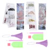 2 Set Diamond Bookmarks 5D DIY Painting Crystal Embroidery Tassel