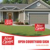 BrightRow 3 Pcs Now Open Yard Signs Double-sided 15.7 x