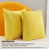 Deconovo Set of 2 Super Soft Corduroy Yellow Cushion Covers