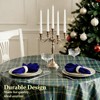 HunnmingRe 6 Pcs Green Blue Tartan Plaid Baby Shower Party