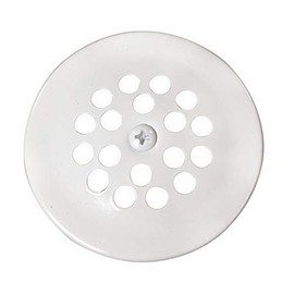 Westbrass D327-50 Beehive Tub Grid Strainer with Screw, Powder Coat White