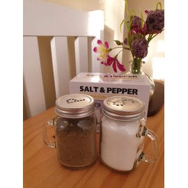 Shakers TableCraft Mason Jar Salt & Pepper Set of 2