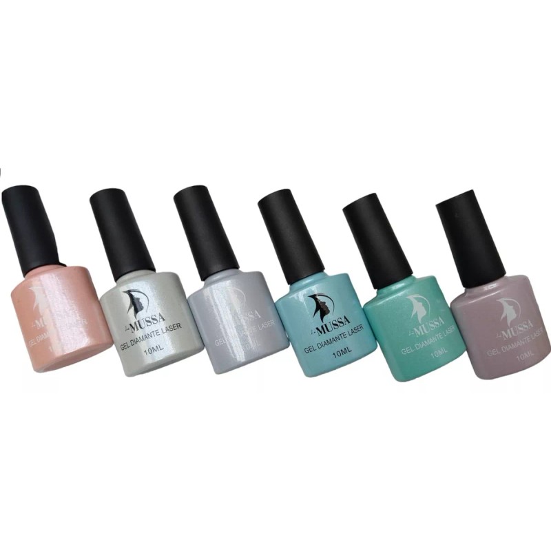 Lé Mussa Gama Gel Uv Para Uñas Efecto Diamante Láser