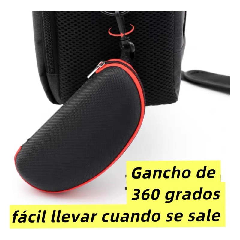 3pzs Estuche Lente De Sol Rígido Impermeable + 3 Paño