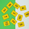 StayMax: Numbered Plastic License Plate Rectangular (0-50, Yellow)