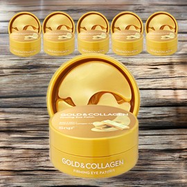 S&P Eye Elasticity Wrinkle Around Eyes Gold & Collagen Firming Eye Patches 6 Pieces 60 Pieces / 에스엔피 눈가 탄력 눈가 주름 골드 앤 콜라겐 퍼밍 아이패치 6개 60개입