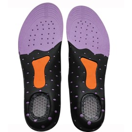 Ladies Gel Heel+ Odour Free +Metatarsal Cushion+Arch Support Full Foot Orthotic Insole (Ladies: UK 2.5-6; EU 35-39; US 5-8.5)