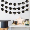 RICHHHA 3 String Glitter Black Graduation Cap Garland, Pre-strung, 2025
