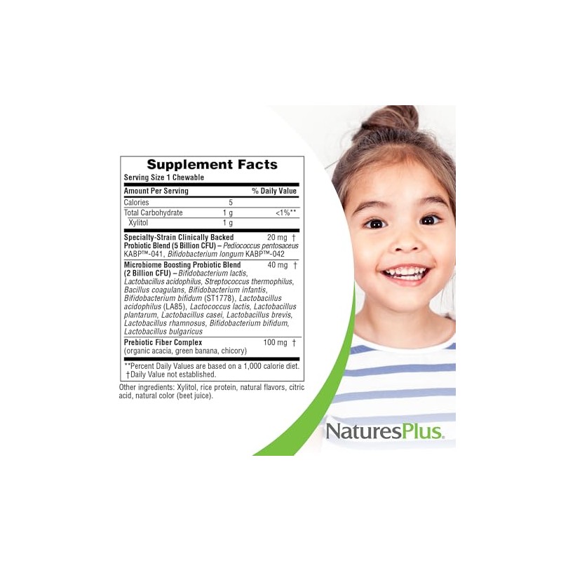Natures Plus Animal Parade Probióticos Bicapa Masticables Probiotics Layer Chewable