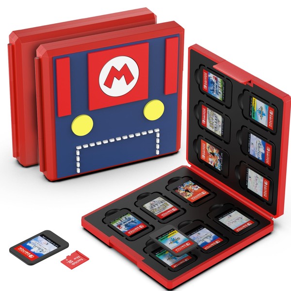 GeeRic 12 Slot Game Card Storage Case Compatible with Switch,