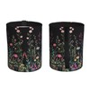 Car Trash Can Hanging, Wildflower Plant Waterproof Auto Garbage Bin