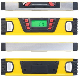 AGT Angle Tool: Digital Spirit Level with Angle Measuring Function and LCD Display, 25 cm (Spirit Level with Protractor, Spirit Level with Percentage Display, Electronic)