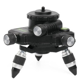 Huepar AT2 Downswing Adapter Tripod Connection Adapter Mount Base 360° Swivel Base Fine Adjustment Male Thread 1/4" Screw for Markers