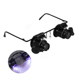 Tofficu Led Glasses Eye Patches for Jewelry and Watch Repair Loupe Lens for Inspection of Stamps