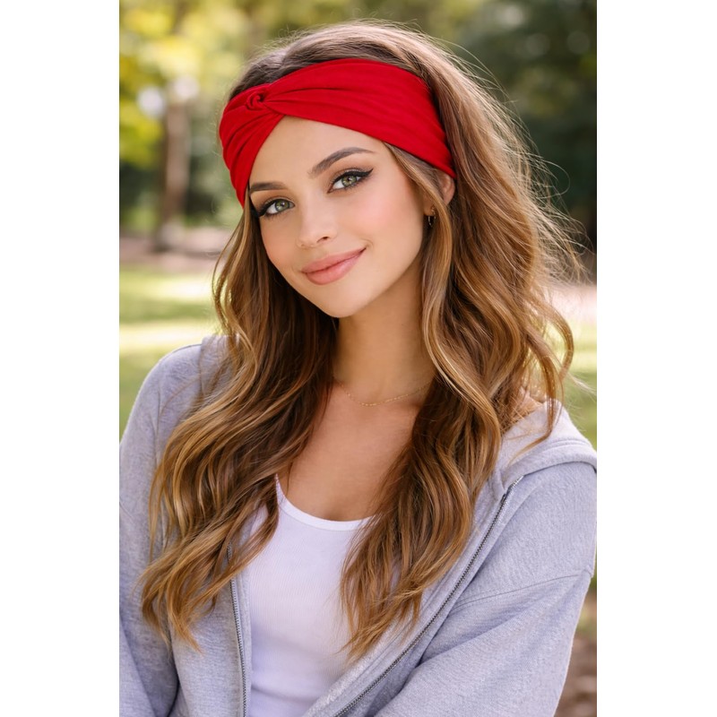 Shimmer Anna Shine Red Twist Headband – Valentine-Inspired Hair Accessory