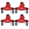 4 Pack 6.3" Steel Tri-Dolly, 200 lbs Load Capacity, Great