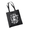 Till Death Do Us Party Black Tote Bag Cotton Shopper