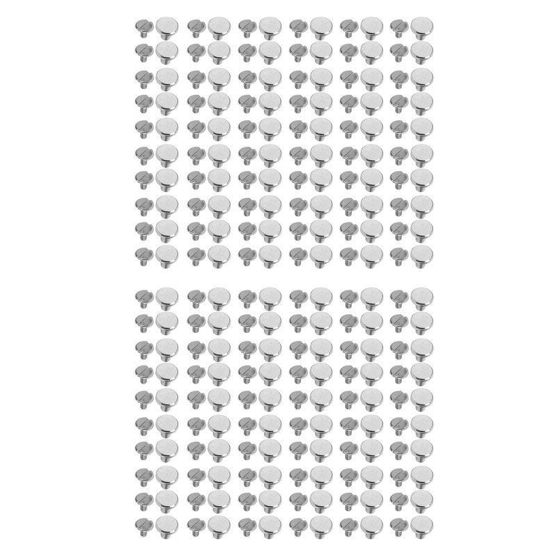 120 Sets Book Binding Screw 9x8mm Uniform Coating Color Lasting