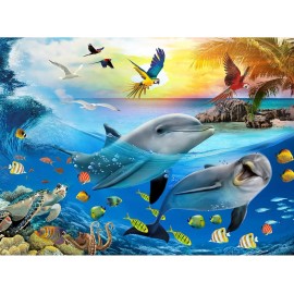 Brand: Running man 1000 Piece Jigsaw Puzzles for Adults, Colorful Ocean World 1000...