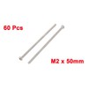 Sourcingmap M2 x 50mm 304 Stainless Steel Phillips Round Head