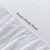 bienDo Single Size Bamboo Fitted Sheet, White, Natural Vegan Silk-Softer