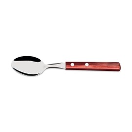 Tramontina Wood Table Spoon, Polywood, 7.5 inches (19 cm), Red, Dishwasher Safe, Durable, Lightweight, Natural Wood, Made in Brazil, 21103/470 TRAMONTINA