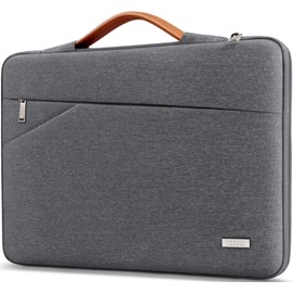 TECOOL 13 Inch Laptop Case Sleeve for 13.6 Inch MacBook Air M2 2022, MacBook Air 13 M1 2018-2021, MacBook Pro 13 M1 M2 2016-2022, Surface Pro 9/8/7/6/5/X Protective Padded Case, Dark grey