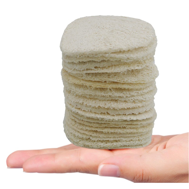 Bleu Bath (15 Pack) Mini-Sized Exfoliating Complexion Pure Loofah Face