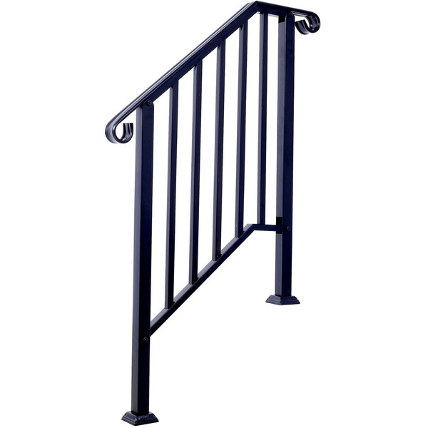 SVRCK Enhance Safety with Wrought Iron Handrails for Outdoor Steps,
