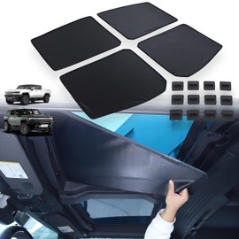 Top Glass Sunroof Shade for 2022-2027 Hummer EV SUV/Pickup Truck Accessories Front/Rear Hardtop Windshield Glass Visor Sun Blocking Foldable Ice Crystal Heat Insulation Blocking Privacy Protection