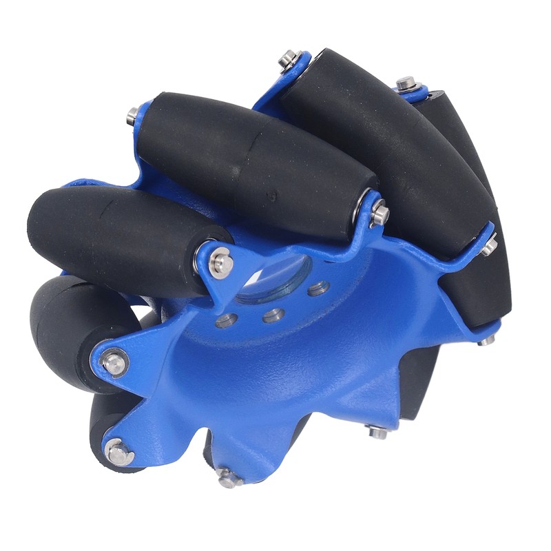 3in 45° Omnidirectional Wheel with 8 TPU Rubber Drive Rollers