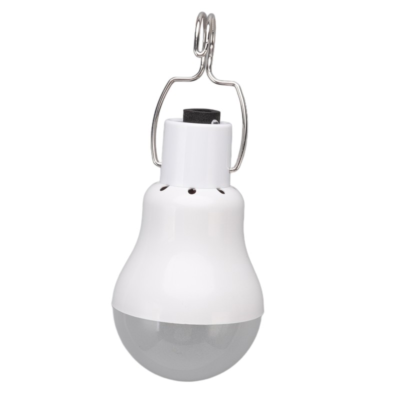 LED Solar Bulb Light Portable ABS and PC 150LM White
