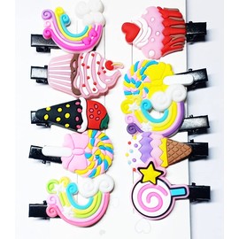 DKB Mini Multi Shaped Claw Type Hair Clips for (Random Assorted Colour And Design) Multicolor Pack of 10 Pieces