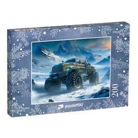 puzzleYOU: Puzzle 200 Teile „Sturmjäger Monstertruck“