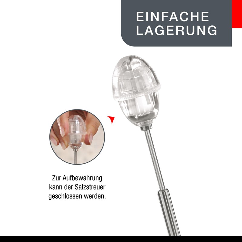 Gefu Eierköpfer Mit Salzstreuer Ovo, Eieröffner aus Edelstahl