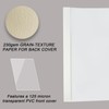 RAYSON TBC6-25-W Thermal Binding Covers, 1/4", PVC Transparent Front Cover