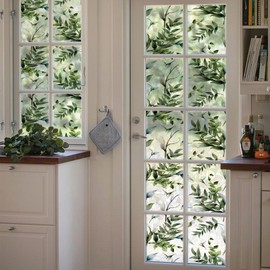 Window Privacy Film, Rainbow Stained Glass Window Film, 3D Decorative Window Sticker, Non Adhesive UV Blocking Removable Window Clings for Home Bedroom Living Room Kitchen, 16.9 x 39.3 inches