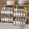 BOIVSHI 2-Tier Spice Rack Organizer, Pull Out Spice Rack for