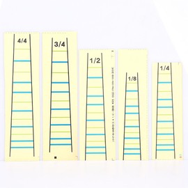 GOSONO 3PCS Violin Practice Fiddle Finger Guide Sticker Violino Fingerboard Fretboard Indicator Position Marker (1/4)